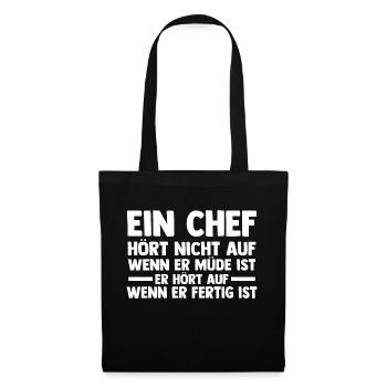 Arbeit Kollegen Büro Teamleiter Führungskraft Chef - Stoffbeutel - Schwarz - Vorne