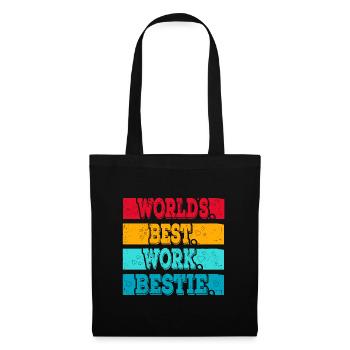 Worlds best Work Bestie Support Staff - Tote Bag - black - Front
