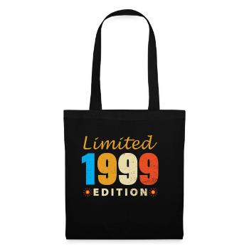 Geburtsjahr 1999 limitierte Edition - Stoffbeutel - Schwarz - Vorne