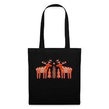 Renne - Sac en tissu - noir - Devant