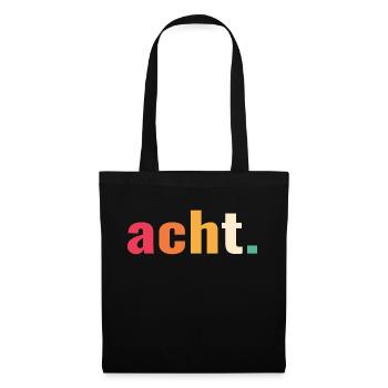 8. Geburtstag Acht 8 Jahre Kinder Kind - Stoffbeutel - Schwarz - Vorne