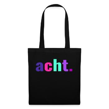 8. Geburtstag Acht Geschenk 8 Jahre - Stoffbeutel - Schwarz - Vorne