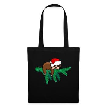 Père Noël paresseux de Noë - Sac en tissu - noir - Devant