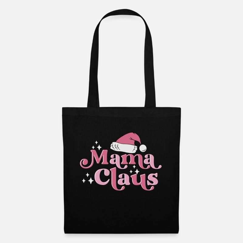 Mama Claus - Stoffbeutel - Schwarz