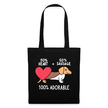 Dachshund Love - Tote Bag - black - Front