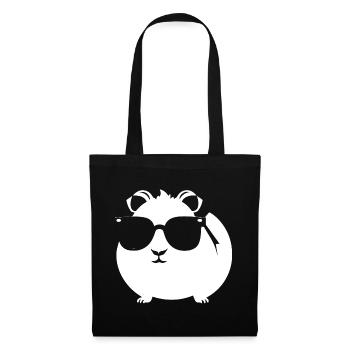 Funny Guinea Pig with Sunglasses Guinea Pigs - Tote Bag - black - Front