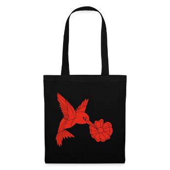 Red Foraging Bird - Tote Bag - black - Front