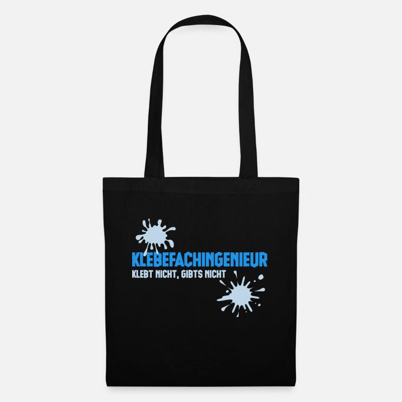 Klebefachingenieur - Prozessingenieur - Kleber - Stoffbeutel - Schwarz