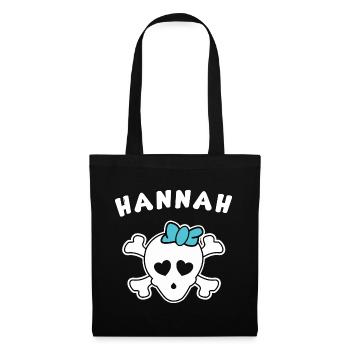 Pirate Hannah Design for Girls and Women - Tote Bag - black - Front