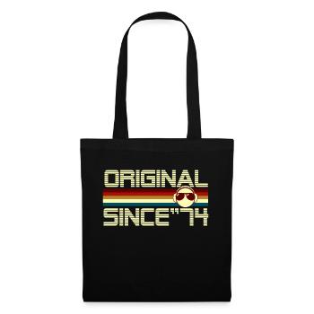 Since 74 - Sac en tissu - noir - Devant