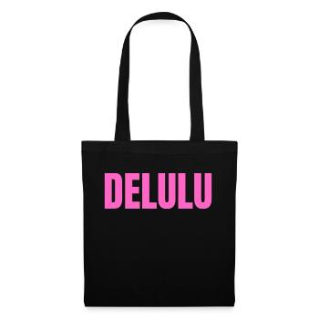 DELULU - Stoffbeutel - Schwarz - Vorne