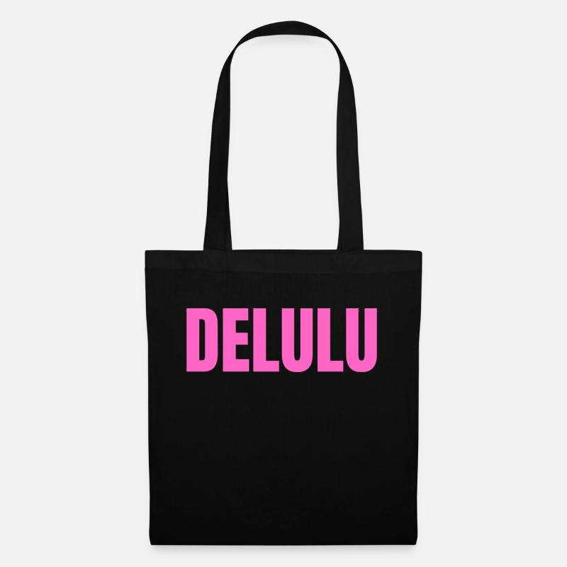 DELULU - Stoffbeutel - Schwarz
