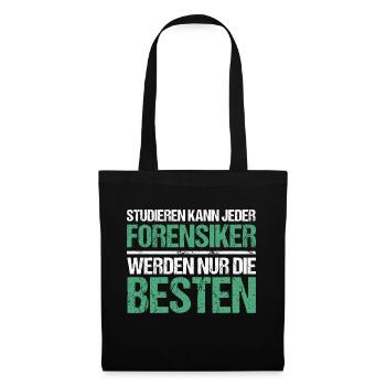 Tout le monde peut étudier - Forensic Scientist Edition - Sac en tissu - noir - Devant
