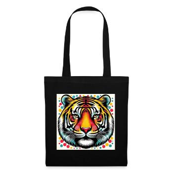 Tiger Pop Art - Tote Bag - black - Front