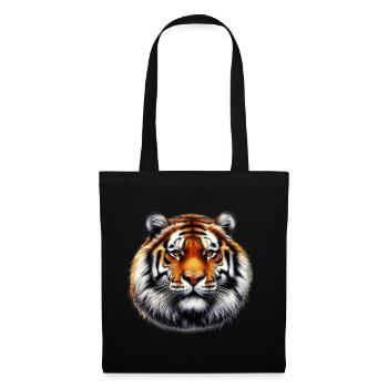 Tiger - Stoffbeutel - Schwarz - Vorne