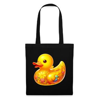 Caneton Canard Canard - Sac en tissu - noir - Devant