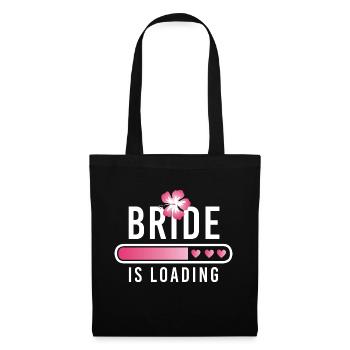 La mariée charge l’enterrement de vie de jeune fille - Sac en tissu - noir - Devant