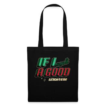 idée de cadeau d’anniversaire de blague électrique à la maison - Sac en tissu - noir - Devant
