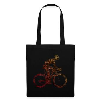 Road Bike Women's Road Bike Road Bike Road Cyclist - Tote Bag - black - Front