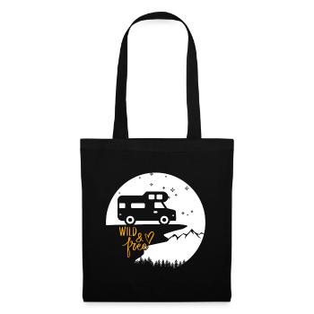 Vanlife et design de style de vie en camping-car - Sac en tissu - noir - Devant