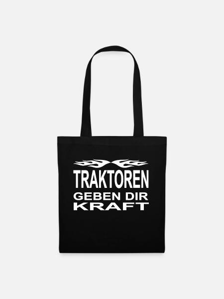 Traktor - Stoffbeutel - Schwarz