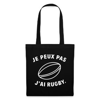 I can't I have rugby - Tote Bag - black - Front