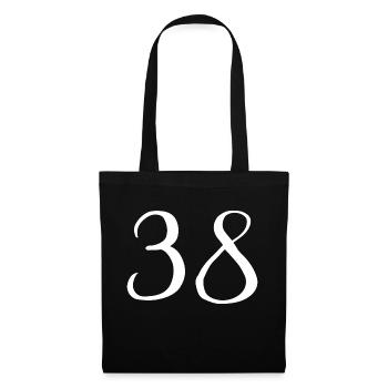 38 - Stoffbeutel - Schwarz - Vorne