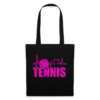 Tennis Love - Tote Bag - black - Front