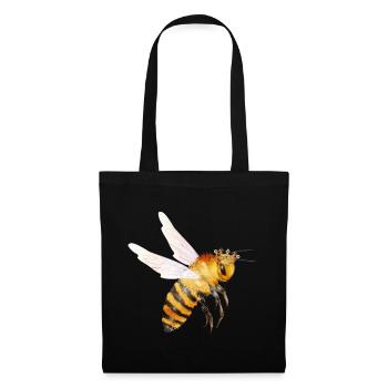 Flying queen bee hand drawn - Tote Bag - black - Front