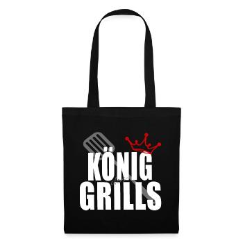 King of the Grill Crown Gill Cutlery - Tote Bag - black - Front