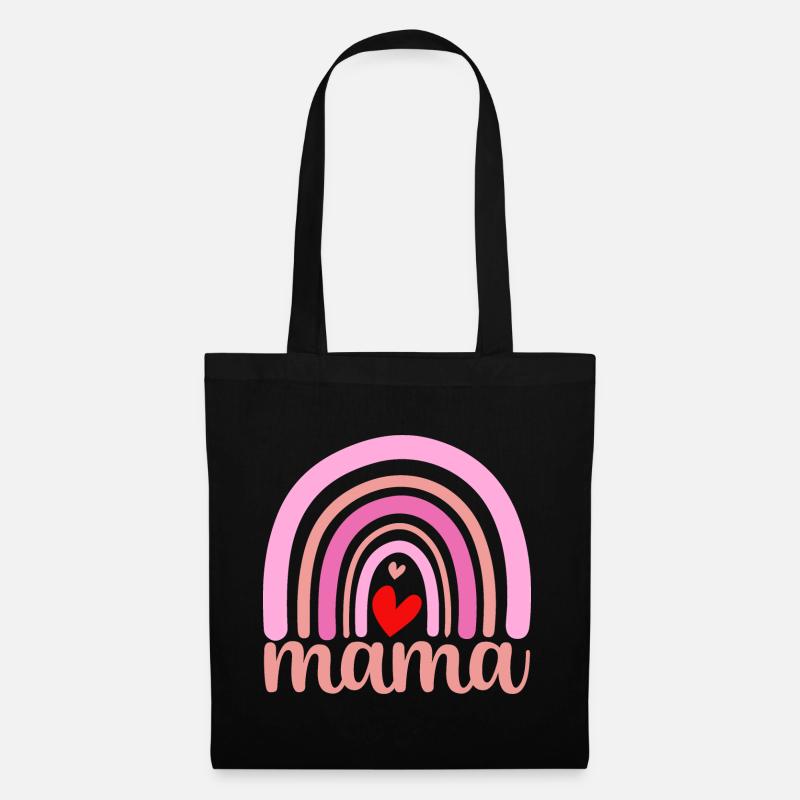 Rainbow Mom - Tote Bag - black