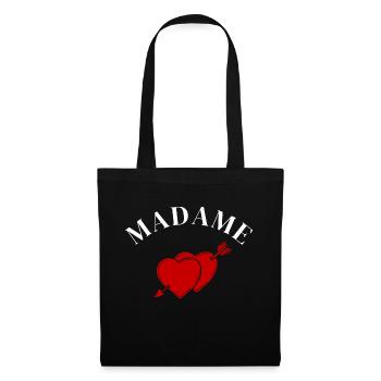 Madame Heart Arrow - Braut in spe - Stoffbeutel - Schwarz - Vorne