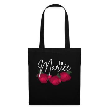 The Minimalist Red Flower Bride - Tote Bag - black - Front