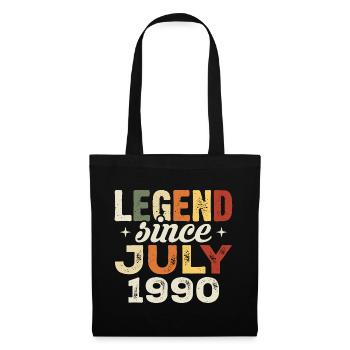Juli 1990 Geburtstagsgeschenk Juli 1990 Geburtstag - Stoffbeutel - Schwarz - Vorne