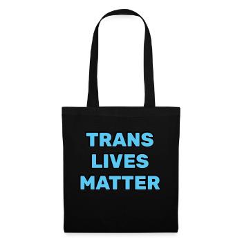 Trans-Leben zählen - Stoffbeutel - Schwarz - Vorne