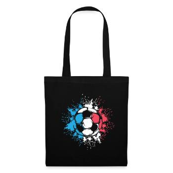 Frankreich Fußball Explosion Fußballer Logo icon - Stoffbeutel - Schwarz - Vorne