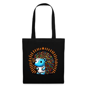Hedgehog - Tote Bag - black - Front