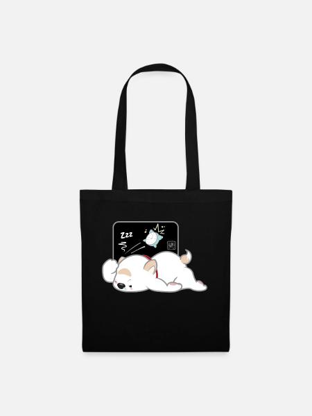 Dog Korean - Japanese Style 04 - Tote Bag - black