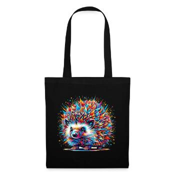 Hedgehog - Tote Bag - black - Front