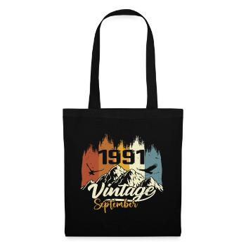 Legends Were Born In September 1991 Vintage 1991 - Stoffbeutel - Schwarz - Vorne