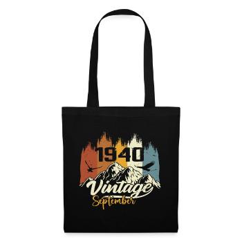 Des légendes sont nées en septembre 1940 Millésime 1940 - Sac en tissu - noir - Devant