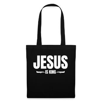 JESUS IS KING - Sac en tissu - noir - Devant