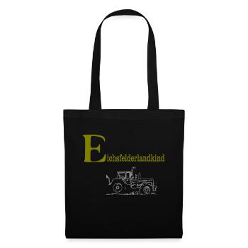 eichsfelderlandkind - Stoffbeutel - Schwarz - Vorne