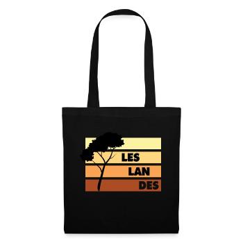 029 LES LANDES6 - Sac en tissu - noir - Devant