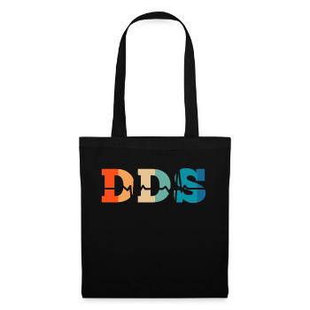 Retro Heartbeat Doctor of Dental Surgery - Tote Bag - black - Front