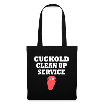 Cuckold cleanup service - Stoffbeutel - Schwarz - Vorne