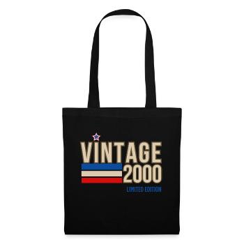 Vintage 2000 limitierte Auflage - Stoffbeutel - Schwarz - Vorne