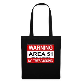 AREA 51 Shield - Tote Bag - black - Front