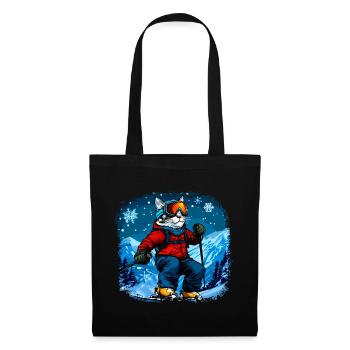Cat Skis - Sac en tissu - noir - Devant