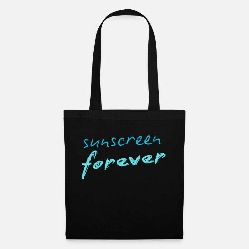 Sunscreen forever - Stoffbeutel - Schwarz